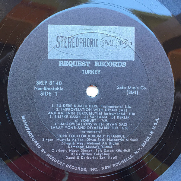 Türk Folklor Kurumu : Turkey (LP)