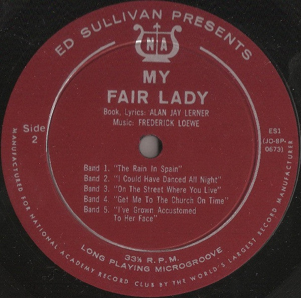 Ed Sullivan : Ed Sullivan Presents Songs And Music Of My Fair Lady (LP, Club)
