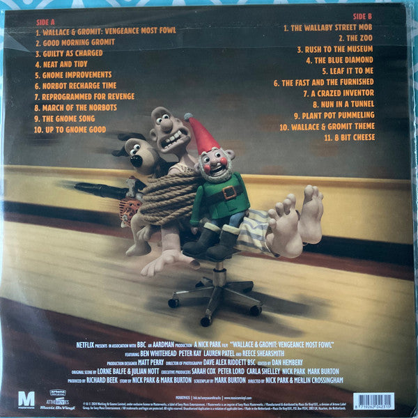 Lorne Balfe, Julian Nott : Wallace & Gromit: Vengeance Most Fowl (Original Motion Picture Soundtrack) (LP, Ltd, Num, Gre)