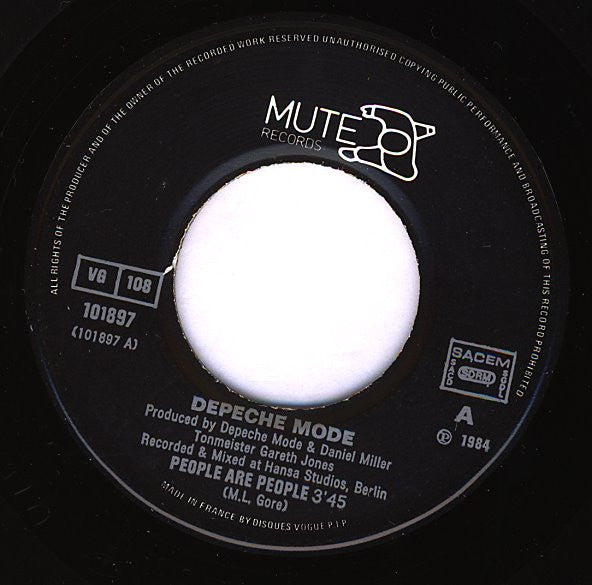Depeche Mode : People Are People (7", Single, MPP)