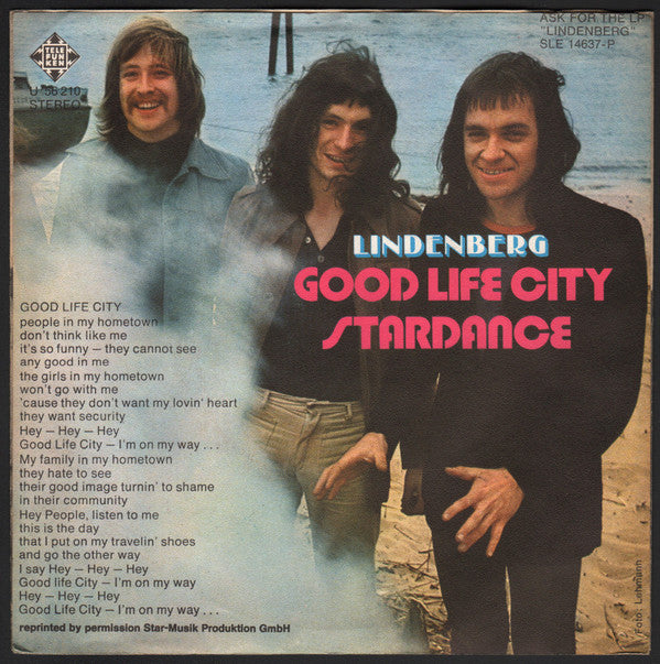 Udo Lindenberg : Good Life City (7", Single)
