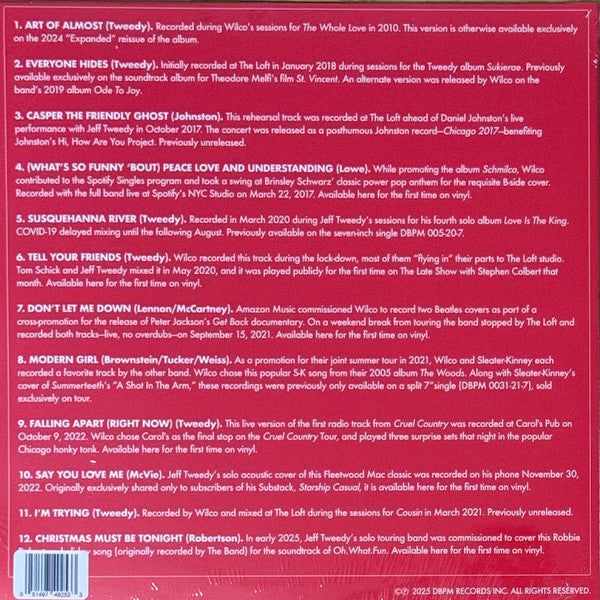 Wilco / Jeff Tweedy / Daniel Johnston : dBpm 15 (LP, RSD, Comp, Red)