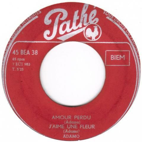 Adamo : Amour Perdu (7", EP)