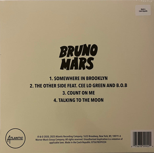 Bruno Mars : It's Better If You Don't Understand (10", EP, RSD)