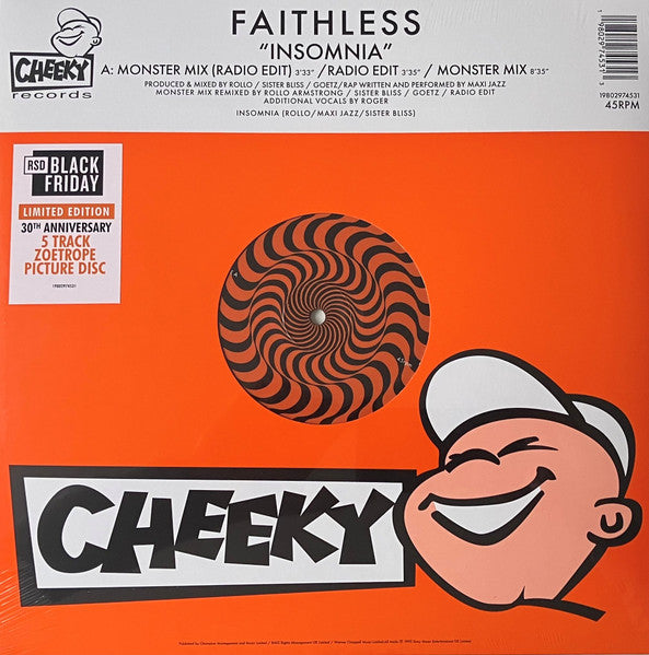 Faithless : Insomnia (LP, Maxi, RSD, Ltd, Pic, RE, S/Edition, Zoe)