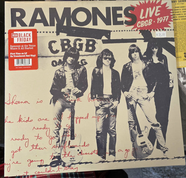 Ramones : Live CBGB - 1977 (LP, Album, RSD, Red)