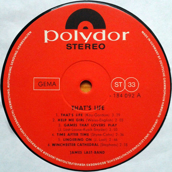 James Last-Band* : That's Life (LP, Album)