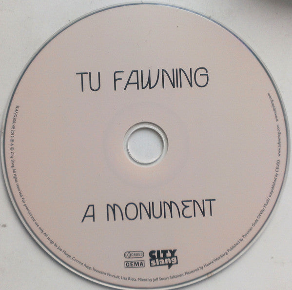 Tu Fawning : A Monument (CD, Album, Promo)