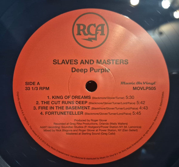 Deep Purple : Slaves And Masters (LP, Ltd, Num, RE, 35t)