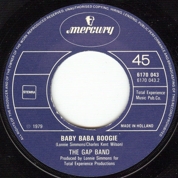 The Gap Band : Burn Rubber (Why You Wanna Hurt Me) (7")