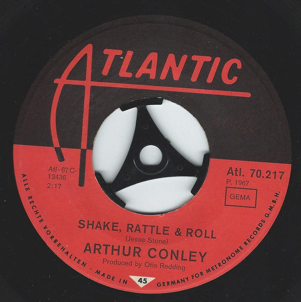 Arthur Conley : Shake, Rattle & Roll / You Don't Have To See Me (7", Single, Mono)