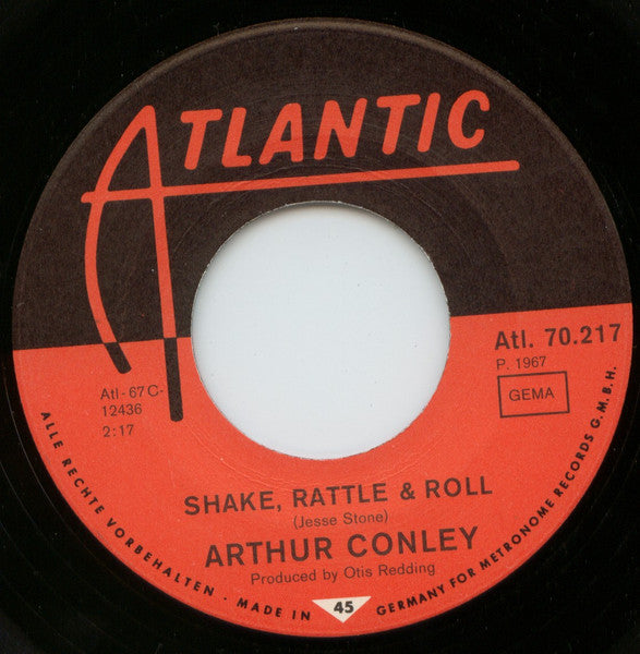 Arthur Conley : Shake, Rattle & Roll / You Don't Have To See Me (7", Single, Mono)
