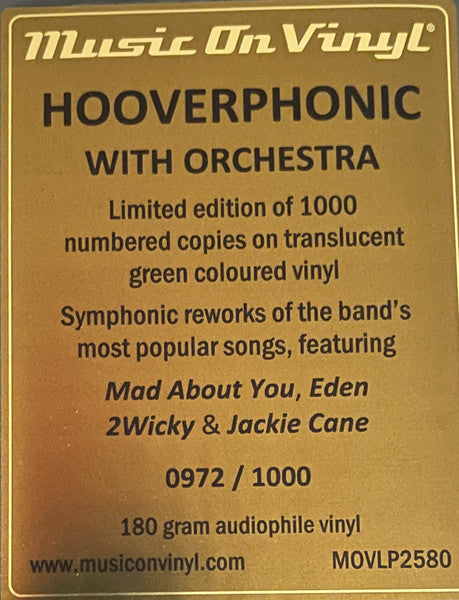 Hooverphonic : With Orchestra (2xLP, Album, Ltd, Num, RE, Gre)