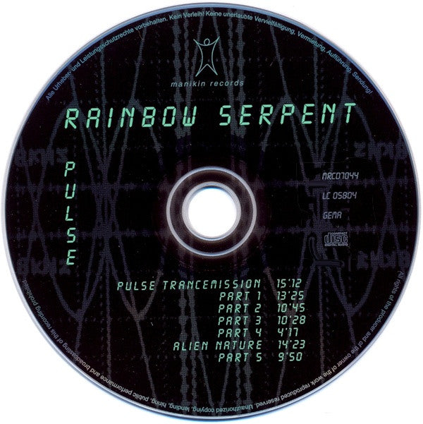 Rainbow Serpent : Pulse (CD, Album)