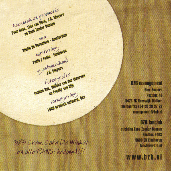Band Zonder Banaan : [unplugged] (CD, Album)