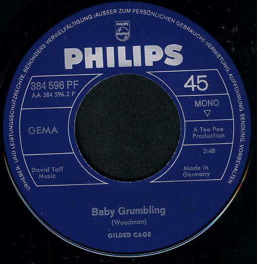 Gilded Cage : Long Long Road (7", Single, Mono)