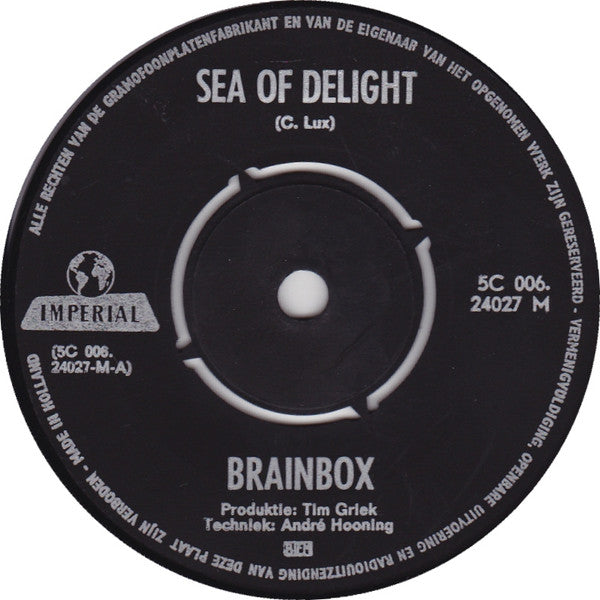 Brainbox (3) : Sea Of Delight / Amsterdam, The First Days (7", Single, Mono)