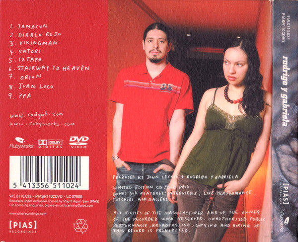 Rodrigo Y Gabriela : Rodrigo Y Gabriela (CD, Album + DVD-V + Ltd, Dig)