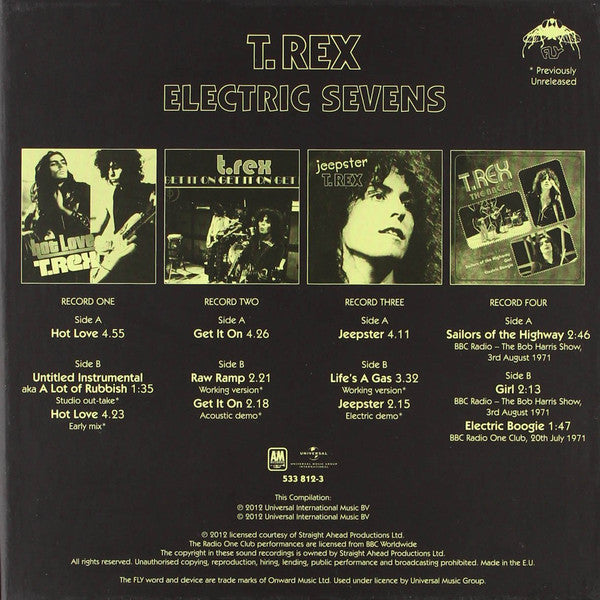 T. Rex : Electric Sevens (4x7", Ltd + Box)