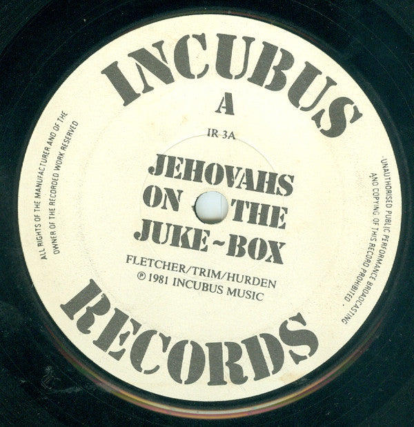 Incubus Theatre : Jehovahs On The Juke-Box (7", Single)