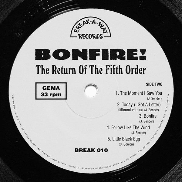 The Fifth Order : Bonfire! Return Of The Fifth Order (LP, Comp, Mono)