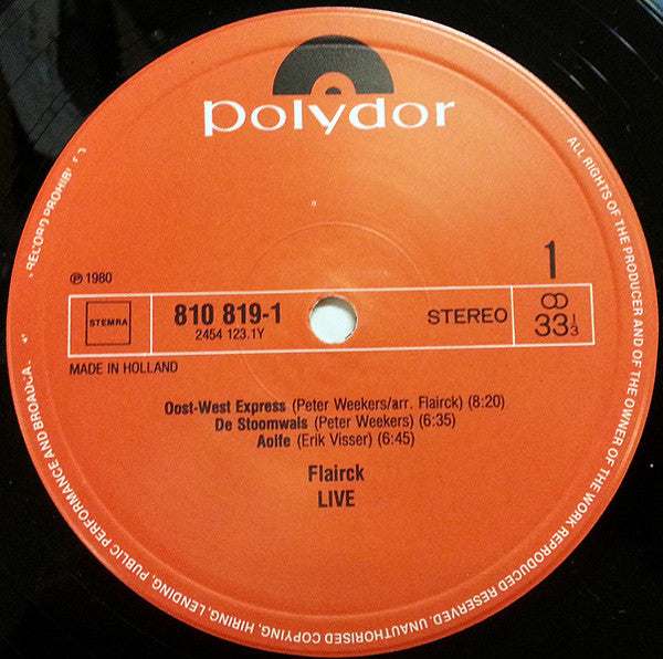 Flairck : Flairck Live (LP, RE)