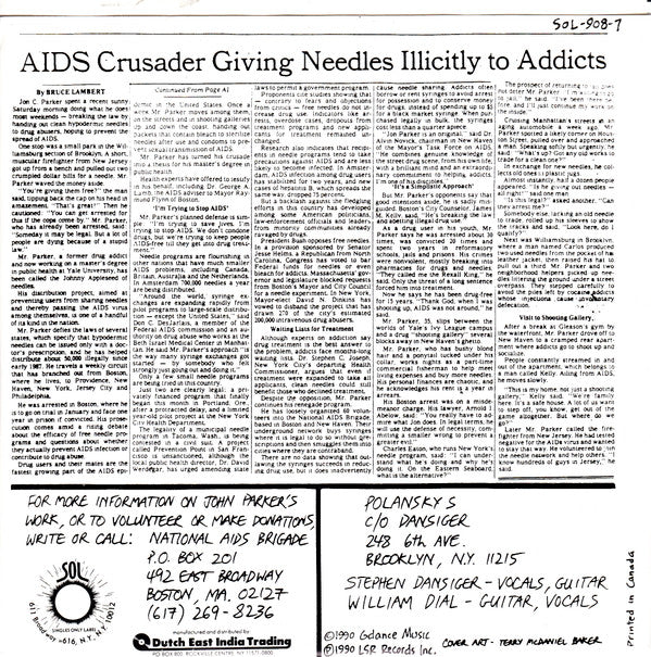 The Polanskys : The Ballad Of John Parker (7", Single)