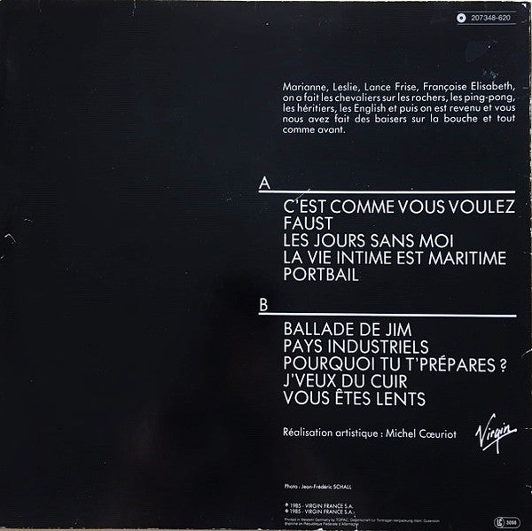 Alain Souchon : C'est Comme Vous Voulez. (LP, Album)