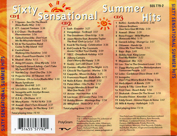 Various : Sixty Sensational Summer Hits (3xCD, Comp)