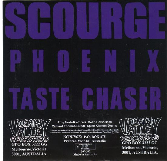 Scourge (3) : Phoenix (7", Single, Pur)
