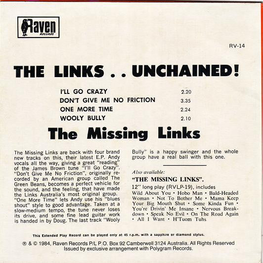 The Missing Links : Unchained! (7", EP, RE)