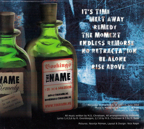 The Name (6) : Remedy (CD, Album, Dig)