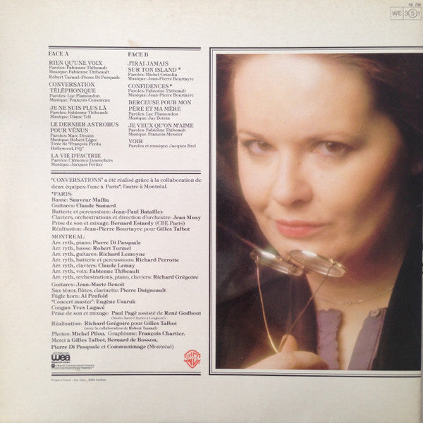 Fabienne Thibeault : Conversations (LP, Album, Gat)