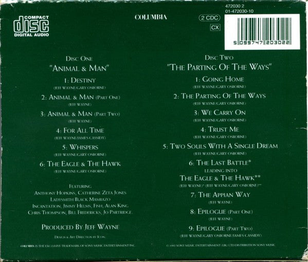Jeff Wayne : Jeff Wayne's Musical Version Of Spartacus (2xCD, Album)