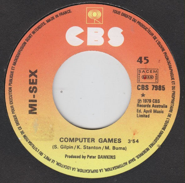 Mi-Sex : Computer Games (7", Single)