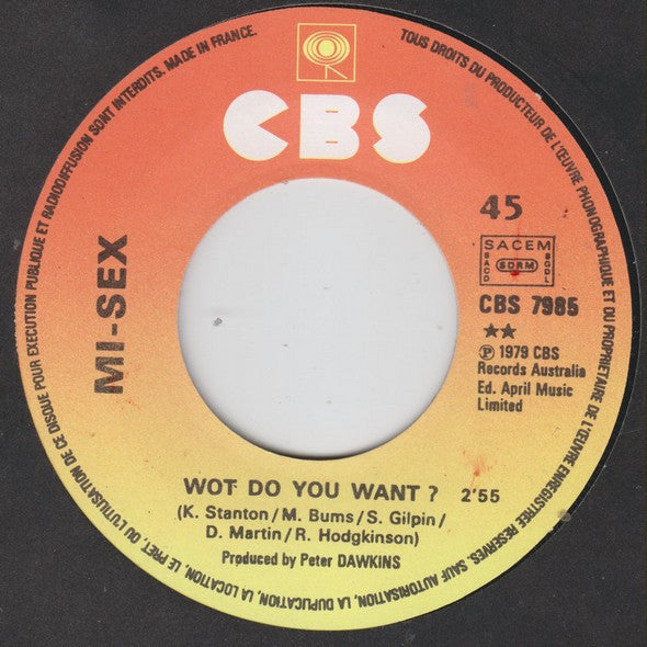 Mi-Sex : Computer Games (7", Single)