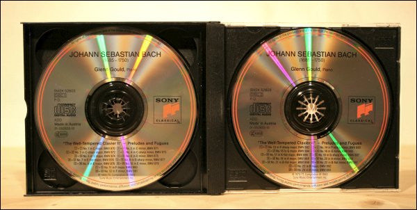 Johann Sebastian Bach, Glenn Gould : The Well-Tempered Clavier I & II = Das Wohltemperierte Clavier I & II = Le Clavier Bien Tempéré I & II (4xCD, Comp, RM)