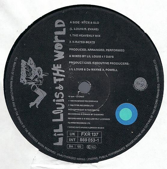 Lil' Louis & The World : Nyce & Slo (Remix) (12")