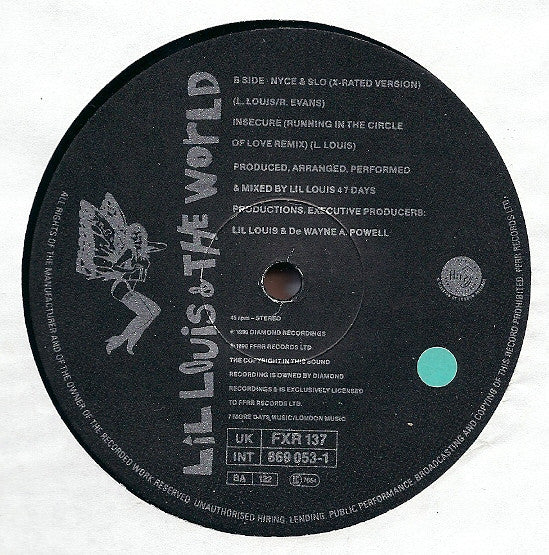 Lil' Louis & The World : Nyce & Slo (Remix) (12")