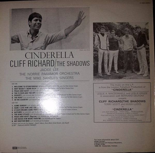 Cliff Richard / The Shadows* : Cinderella (LP, RE)