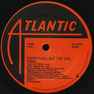 Everything But The Girl : Wrong (12")