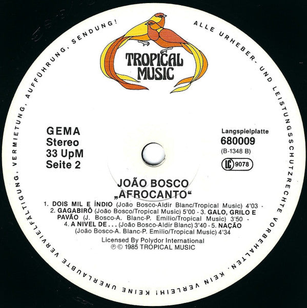 João Bosco : Afrocanto (LP, Comp)