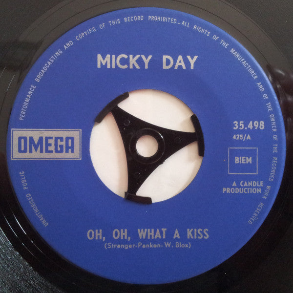Micky Day : Oh Oh What A Kiss (7", Single)