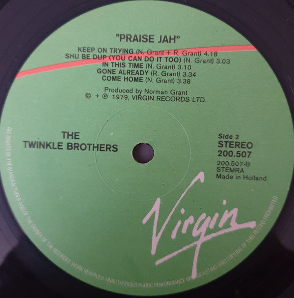 Twinkle Brothers : Praise Jah (LP, Album)