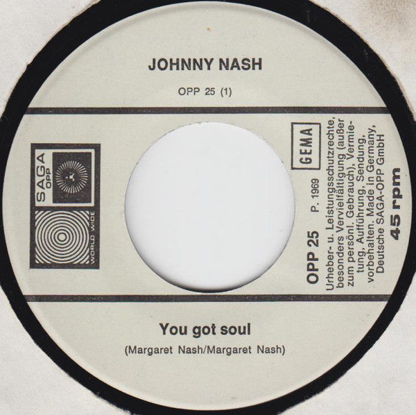 Johnny Nash : You Got Soul (7", Single)