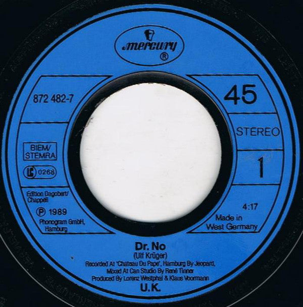 Ulf Krüger : Dr. No (7", Single)