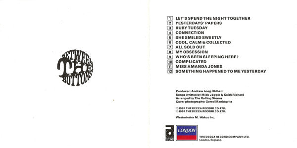 The Rolling Stones : Between The Buttons (CD, Album, RE, RM)