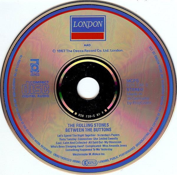 The Rolling Stones : Between The Buttons (CD, Album, RE, RM)