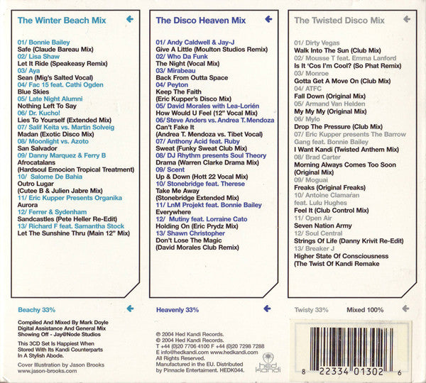 Various : Hed Kandi The Mix : Winter 2004 (3xCD, Mixed)