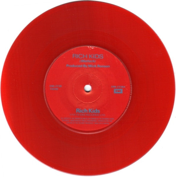 Rich Kids : Rich Kids (7", Single, Red)